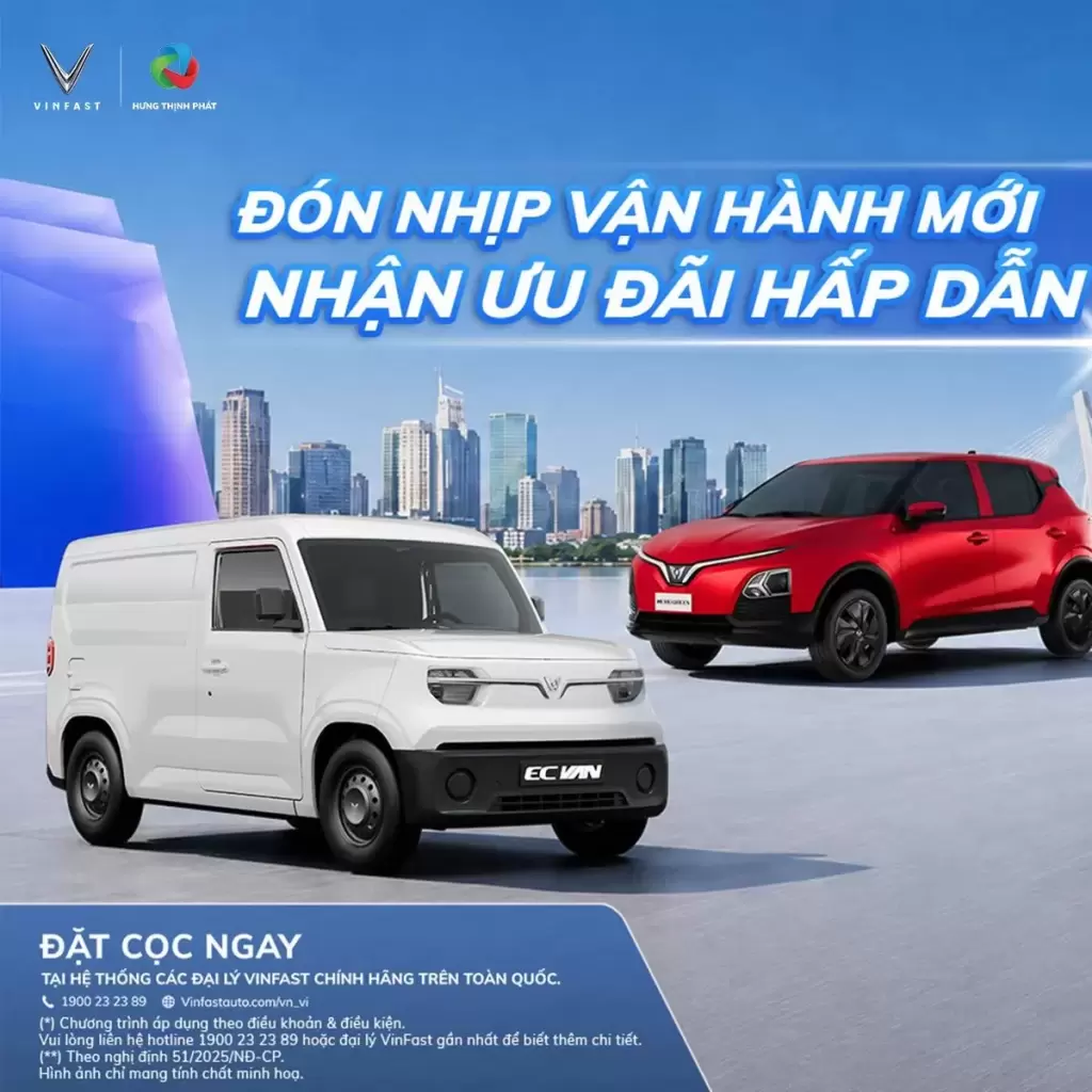 Dat Coc Lien Tay Nhan Ngay Uu Dai - VinFast tiếp tục dẫn đầu thị trường ô tô Việt Nam: Xe điện đang trở thành lựa chọn của nhiều khách hàng - VinFast Hưng Yên Banner thông báo chương trình đặt cọc xe điện VinFast nhận ưu đãi hấp dẫn