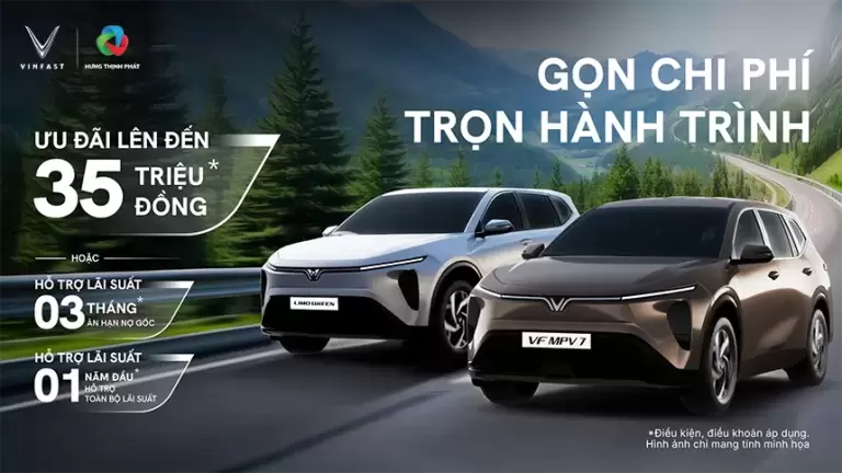 VINFAST HƯNG THỊNH PHÁT – VF MPV7 ƯU ĐÃI LÊN ĐẾN 35 TRIỆU ĐỒNG