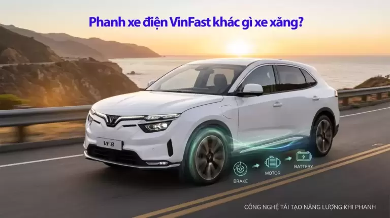 Phanh xe điện VinFast có gì khác xe xăng?