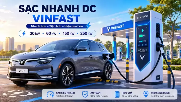 Sac Nhanh Dc Vinfast Cong Suat E1787583062988 - Sạc nhanh DC VinFast: Công suất và cách sử dụng - VinFast Hưng Thịnh Phát