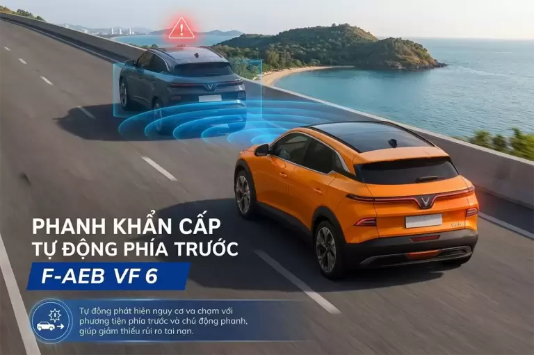 Mô phỏng hệ thống phanh tự động khẩn cấp AEB trên xe điện VinFast