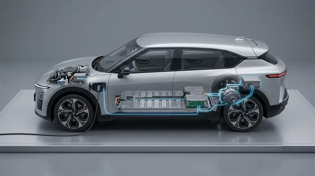 Cấu tạo chính của xe điện BEV